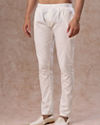 Manyavar Men Elegant Cream Event Pant