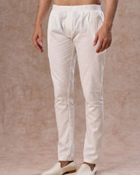 Manyavar Men Elegant Cream Event Pant