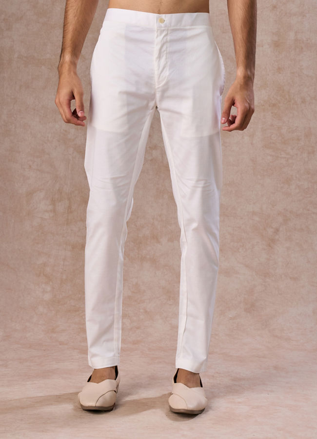 Manyavar Men Cream Charm Pant