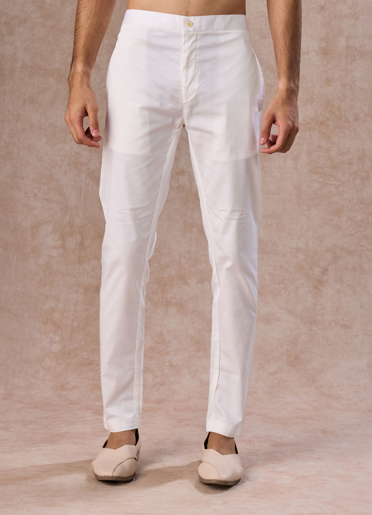 Manyavar Men Cream Charm Pant