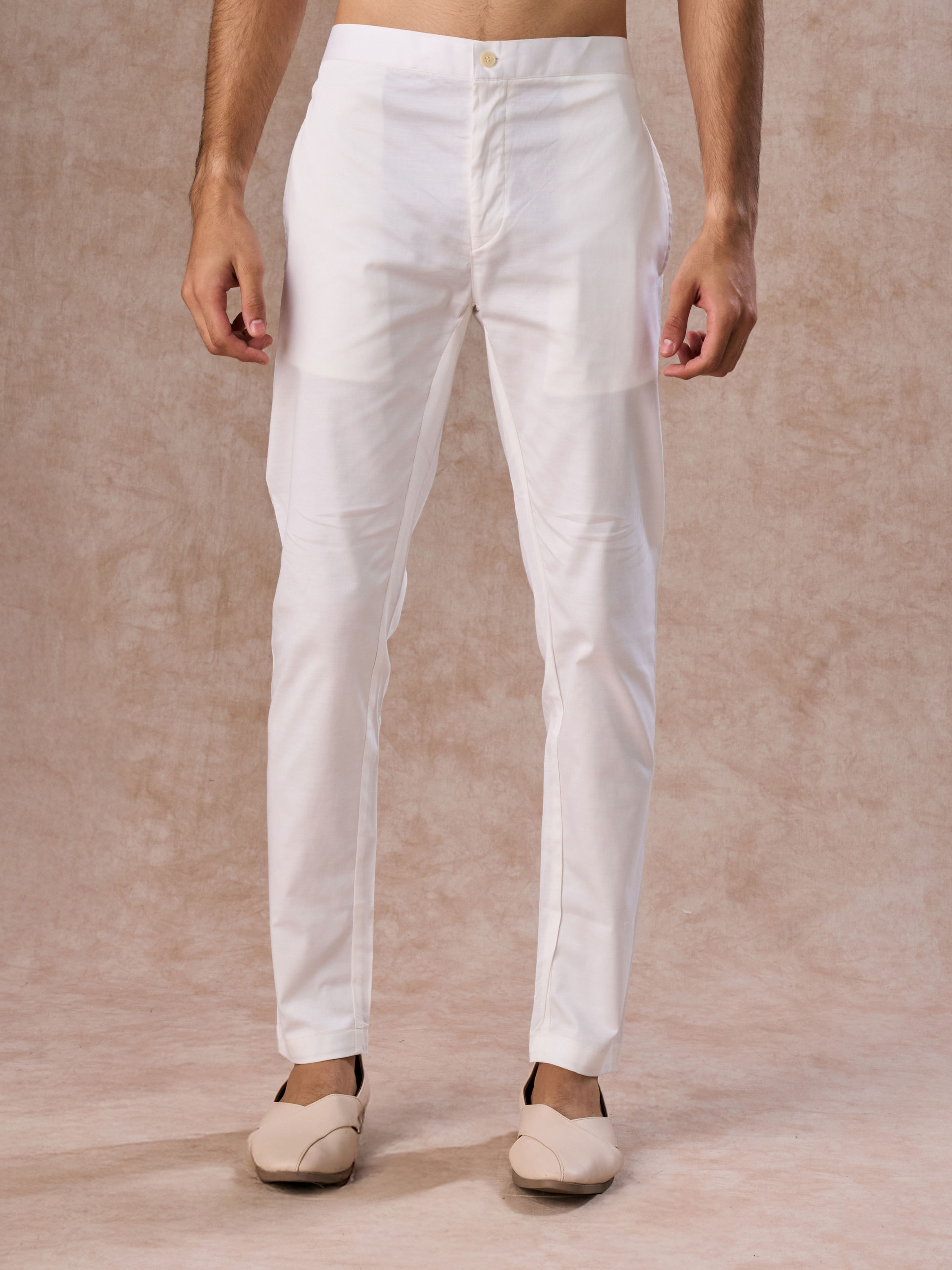 Manyavar Men Cream Charm Pant