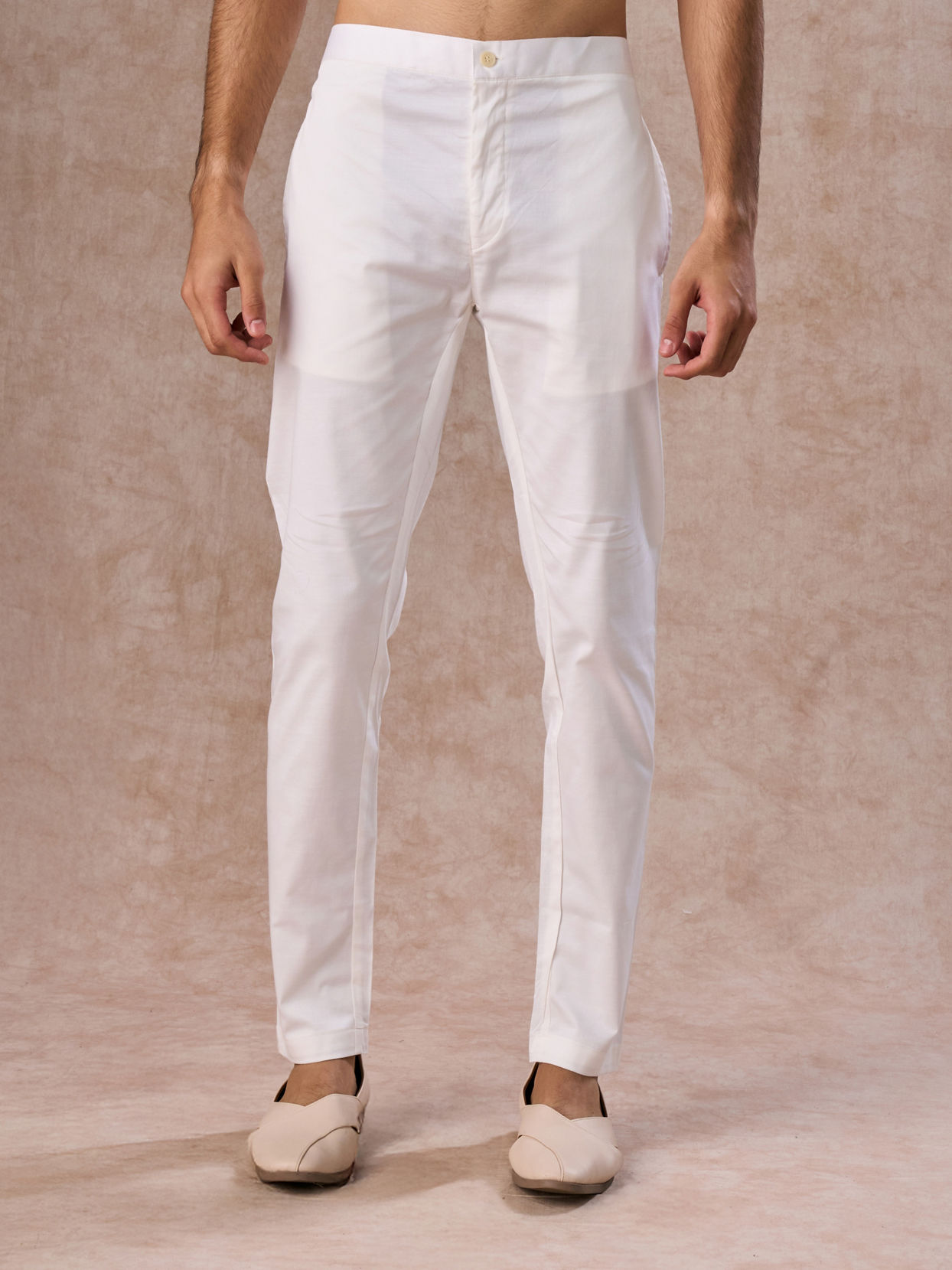 Manyavar Men Cream Charm Pant