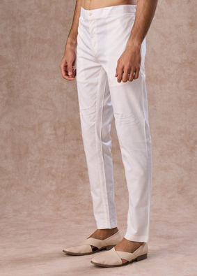 Manyavar Men Cream Charm Pant