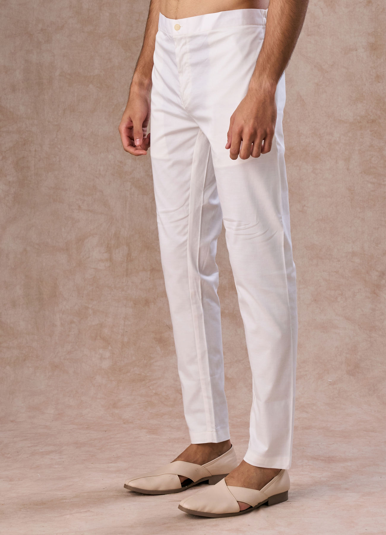 Manyavar Men Cream Charm Pant
