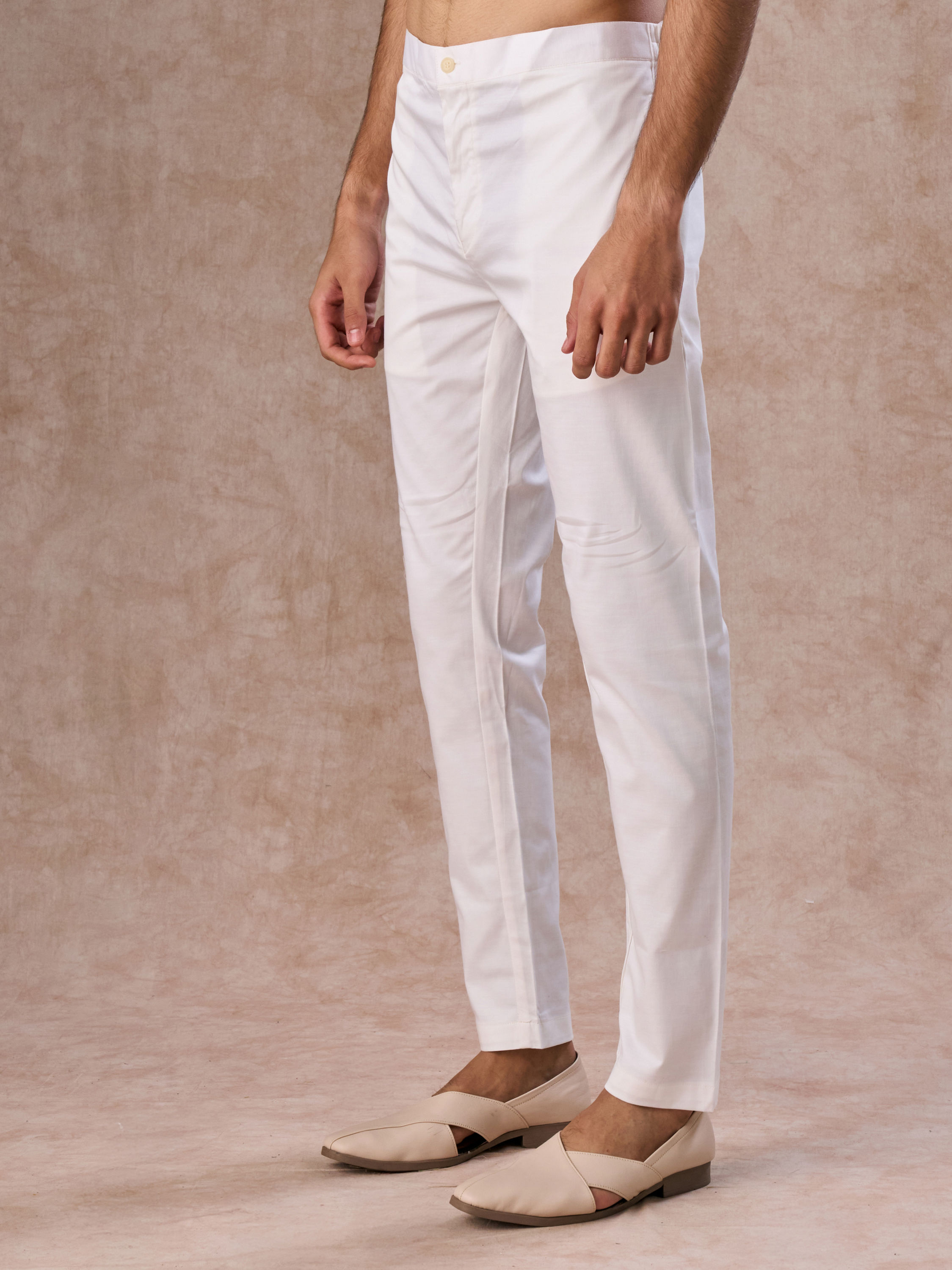 Manyavar Men Cream Charm Pant