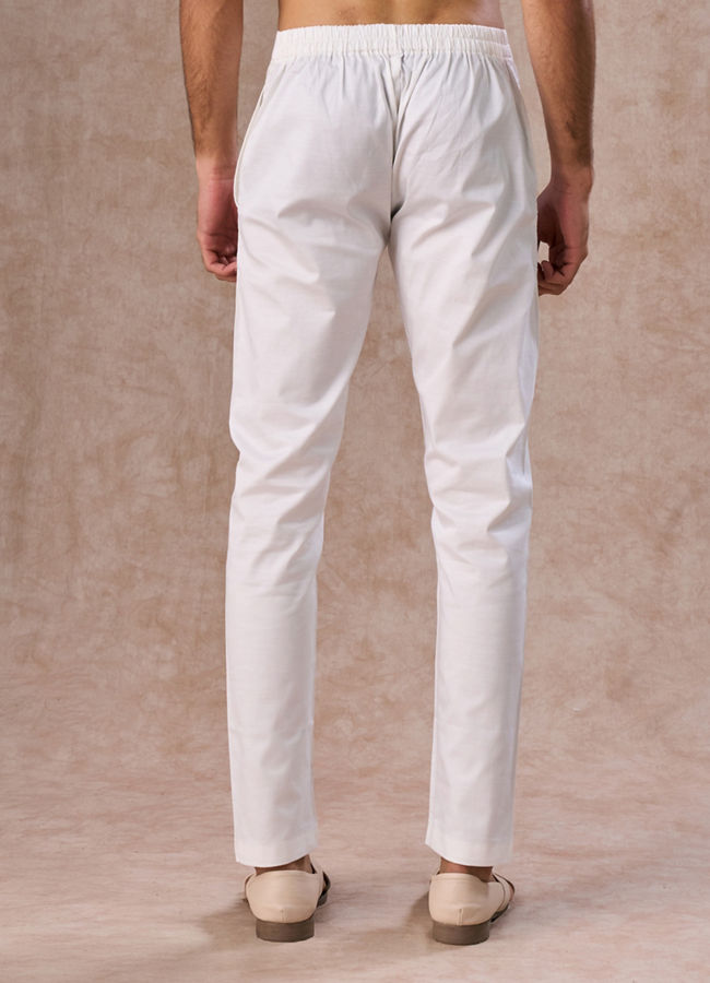 Manyavar Men Cream Charm Pant