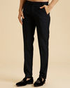 Manyavar Men Elegant Dark Blue Pant