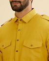 Manyavar Men Mustard Delight Festive Kurta image number 1