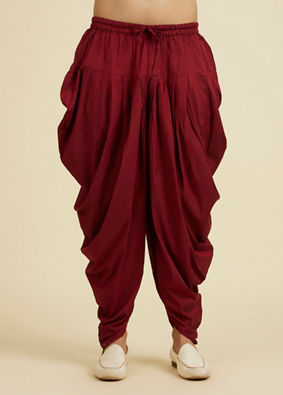 Manyavar Men Maroon Elegance Patiala