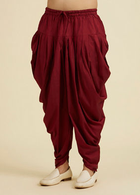Manyavar Men Maroon Elegance Patiala