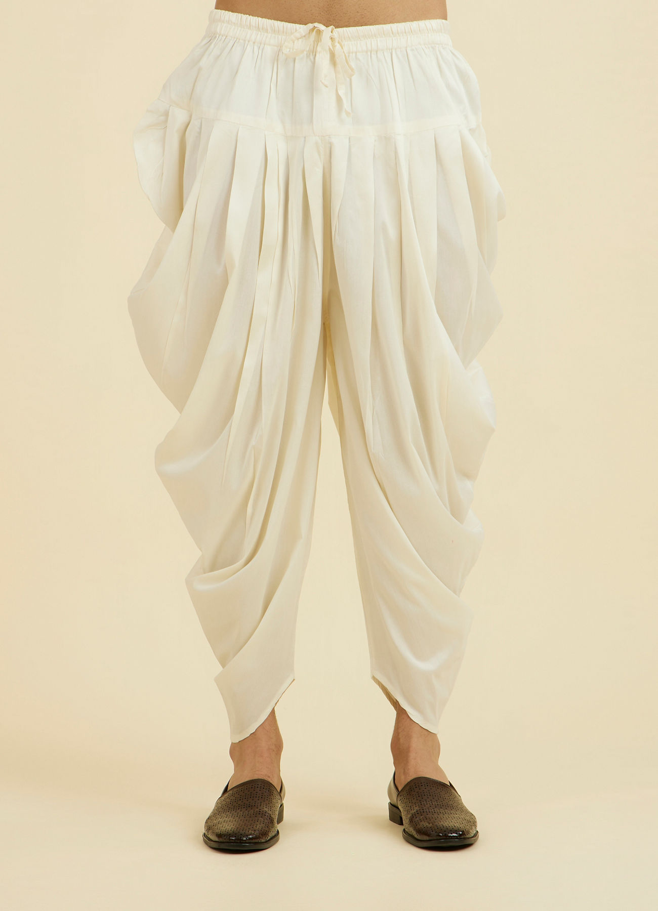 Manyavar Men Opulent Cream Patiala