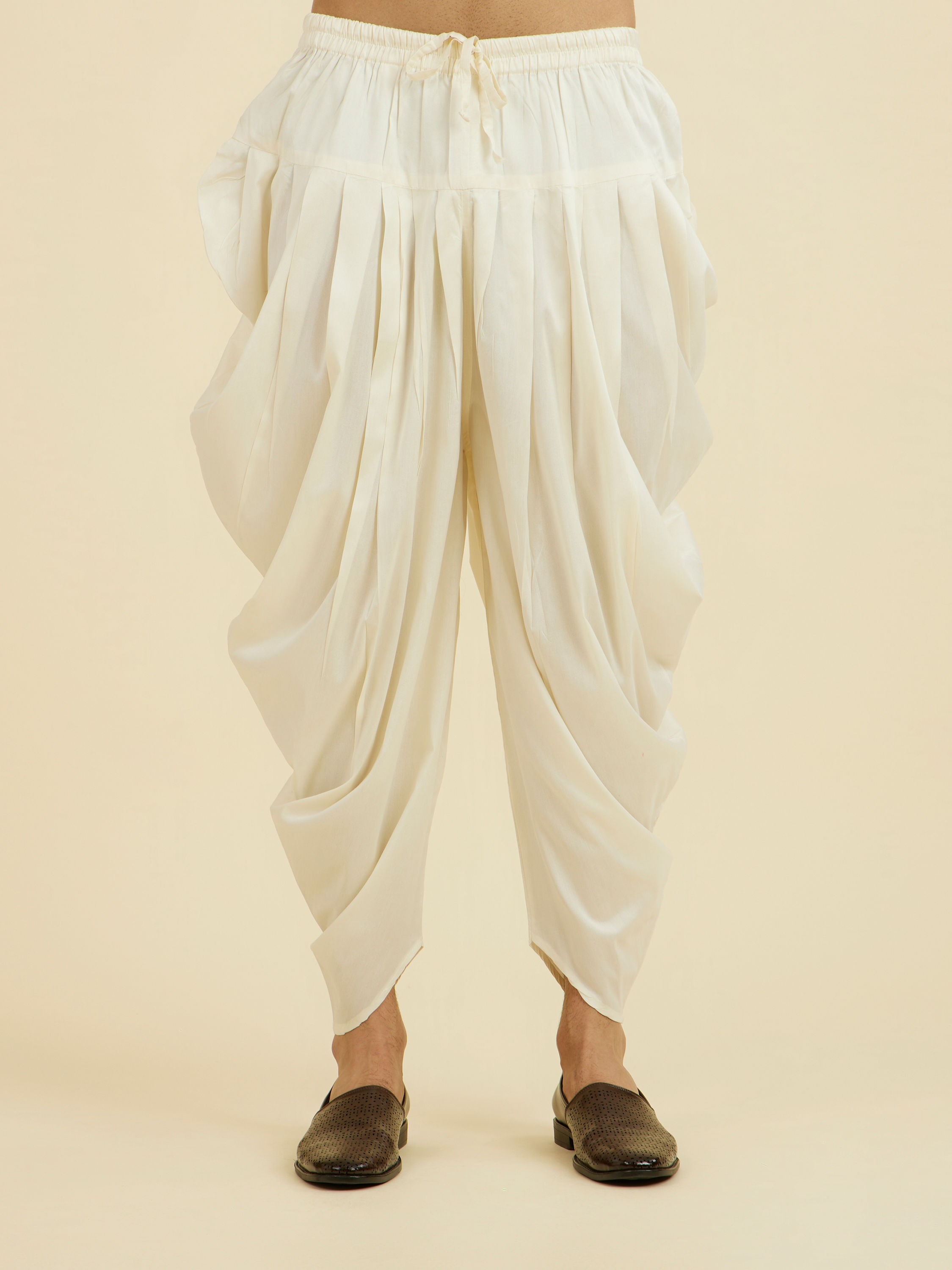 Manyavar Men Opulent Cream Patiala