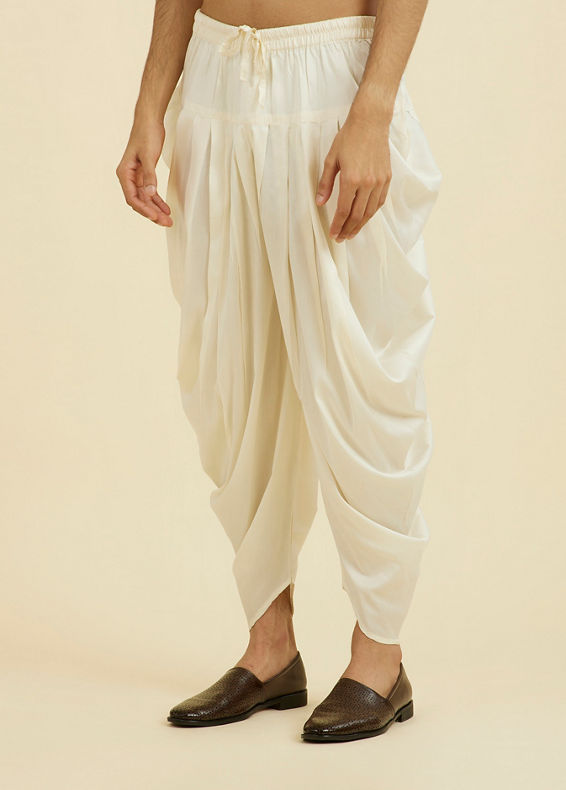 Manyavar Men Opulent Cream Patiala