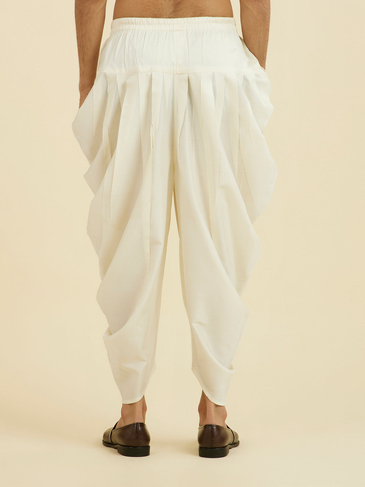 Manyavar Men Opulent Cream Patiala