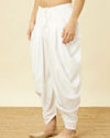 alt message - Manyavar Men Pristine White Traditional Patiala image number 2