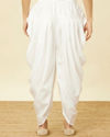 alt message - Manyavar Men Pristine White Traditional Patiala image number 3