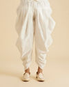 Manyavar Men Cream Satin Patiala