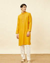 Manyavar Men Cream Pencil Styled Pajama