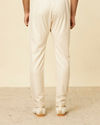 Manyavar Men Beige Pencil Cut Pyjamas
