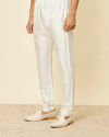 Manyavar Men Elegant White Pajama