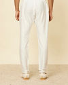 Manyavar Men Elegant White Pajama