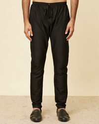 Manyavar Men Black Elegance Pajama