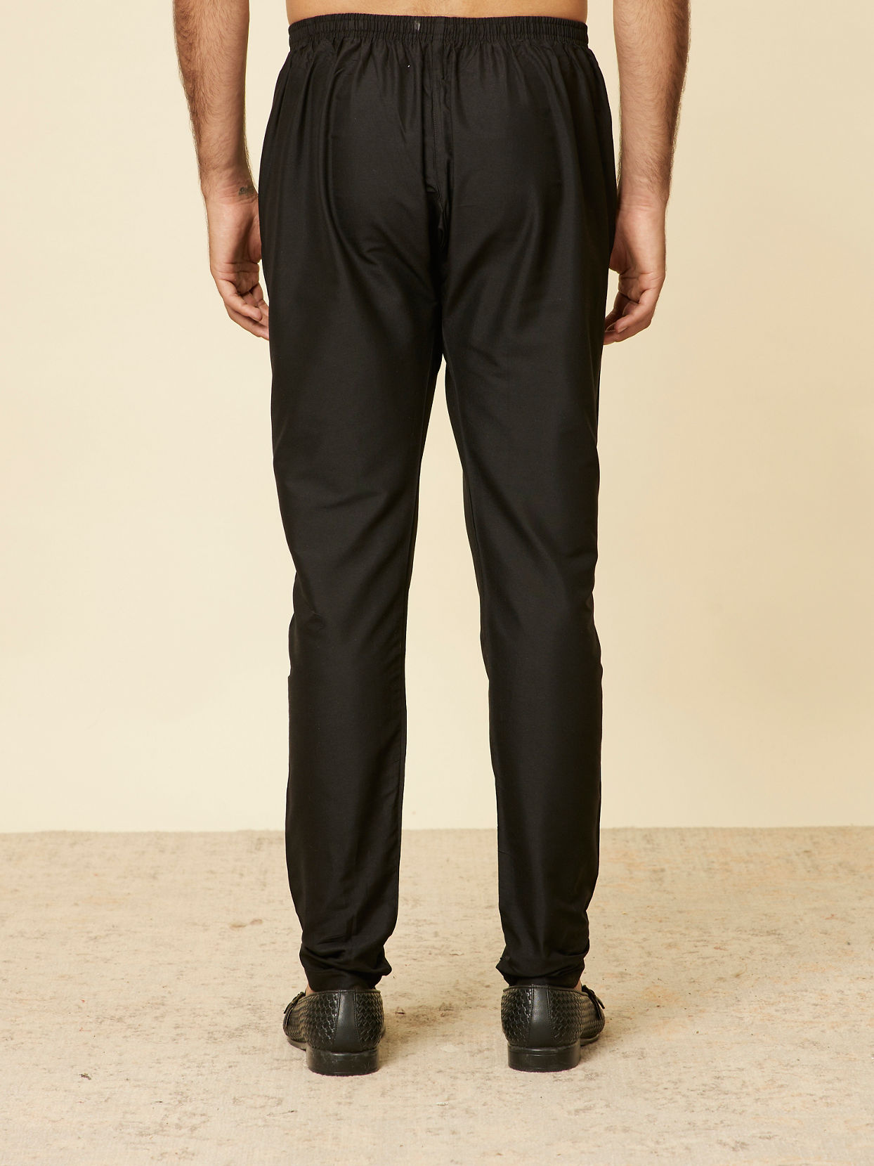 Manyavar Men Black Elegance Pajama