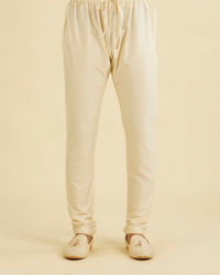 Manyavar Men Cream Beige Pyjama Pants