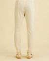 Manyavar Men Elegant Cream Pyjama image number 3