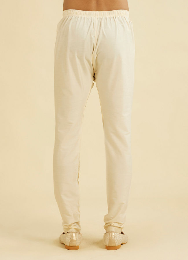 Manyavar Men Cream Beige Pyjama Pants