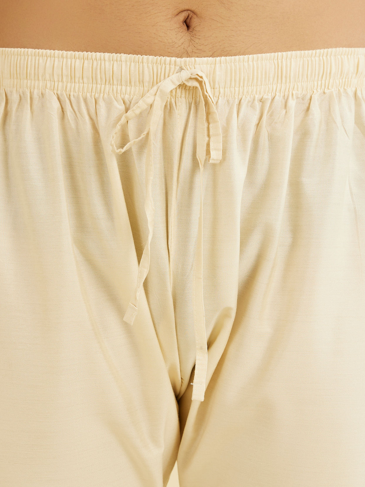 Manyavar Men Cream Beige Pyjama Pants