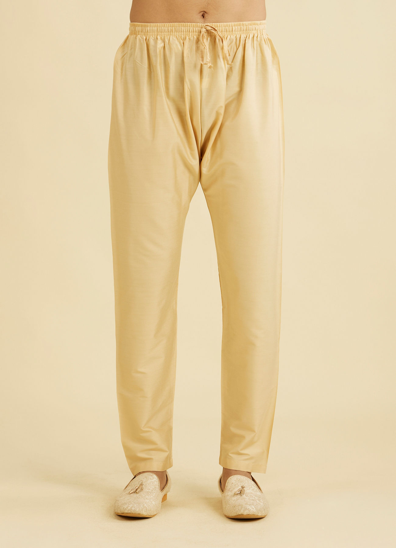 Manyavar Men Soft Fawn Pyjama Pants