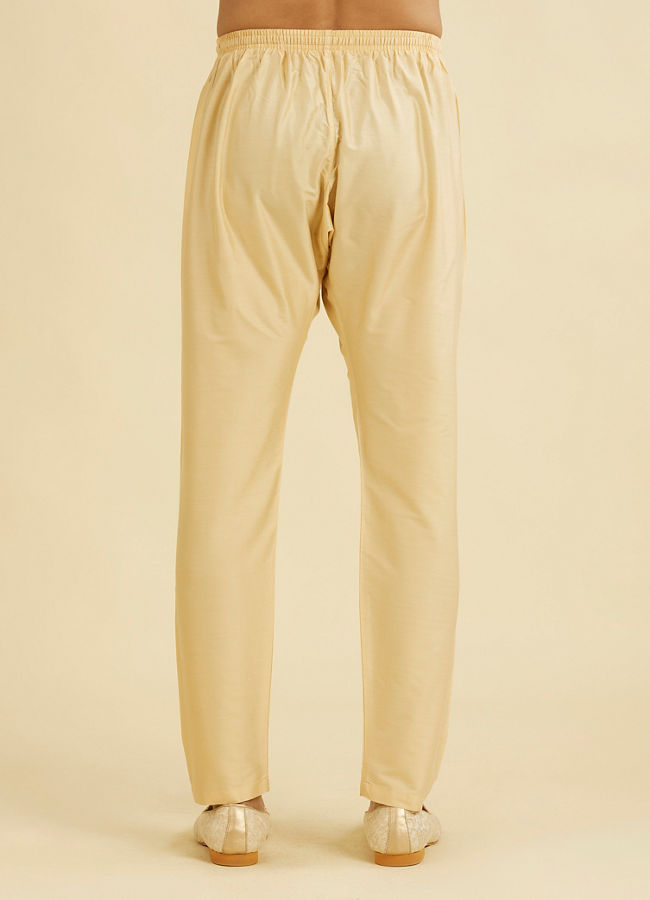 Manyavar Men Soft Fawn Pyjama Pants