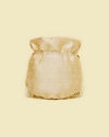 Mohey Women Fawn Pearl Embellished Potli Bag with Stone Work