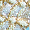 Fawn Pearl Embellished Potli Bag with Stone Work