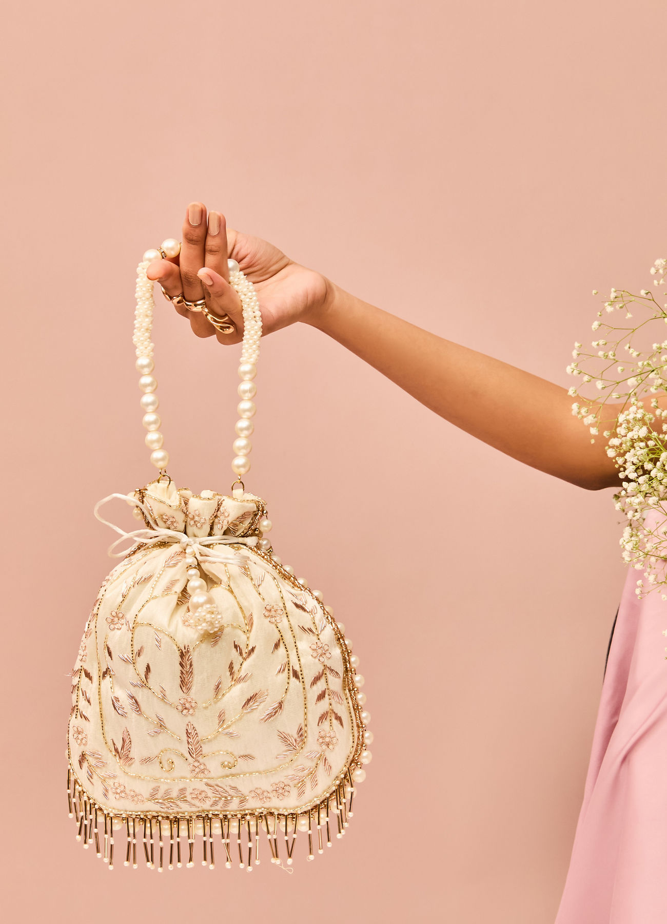 Mohey Women Elegant Cream Bag