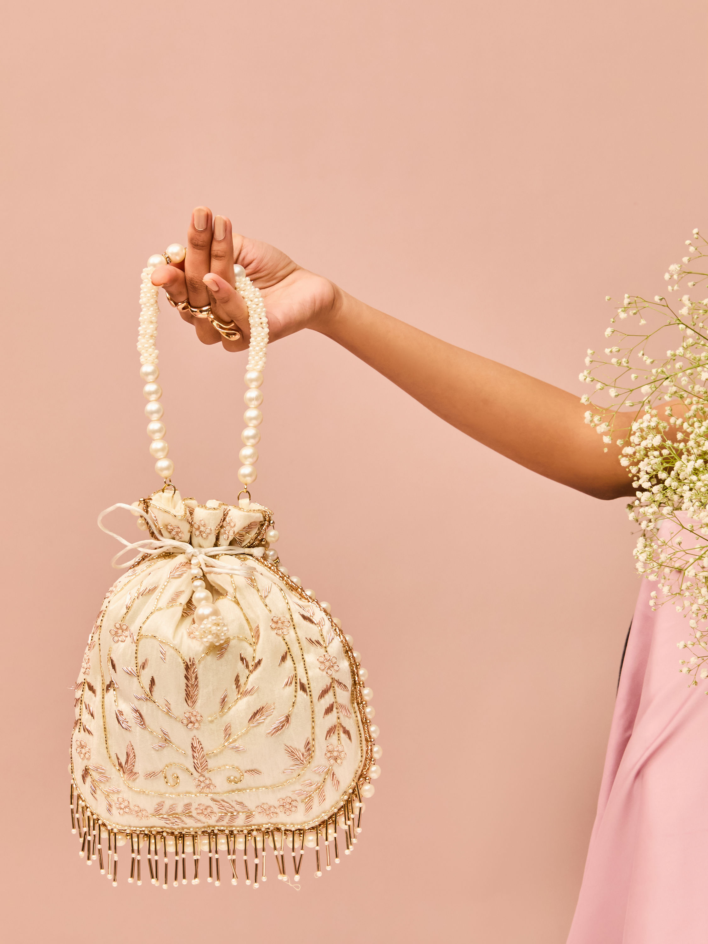 Mohey Women Elegant Cream Bag