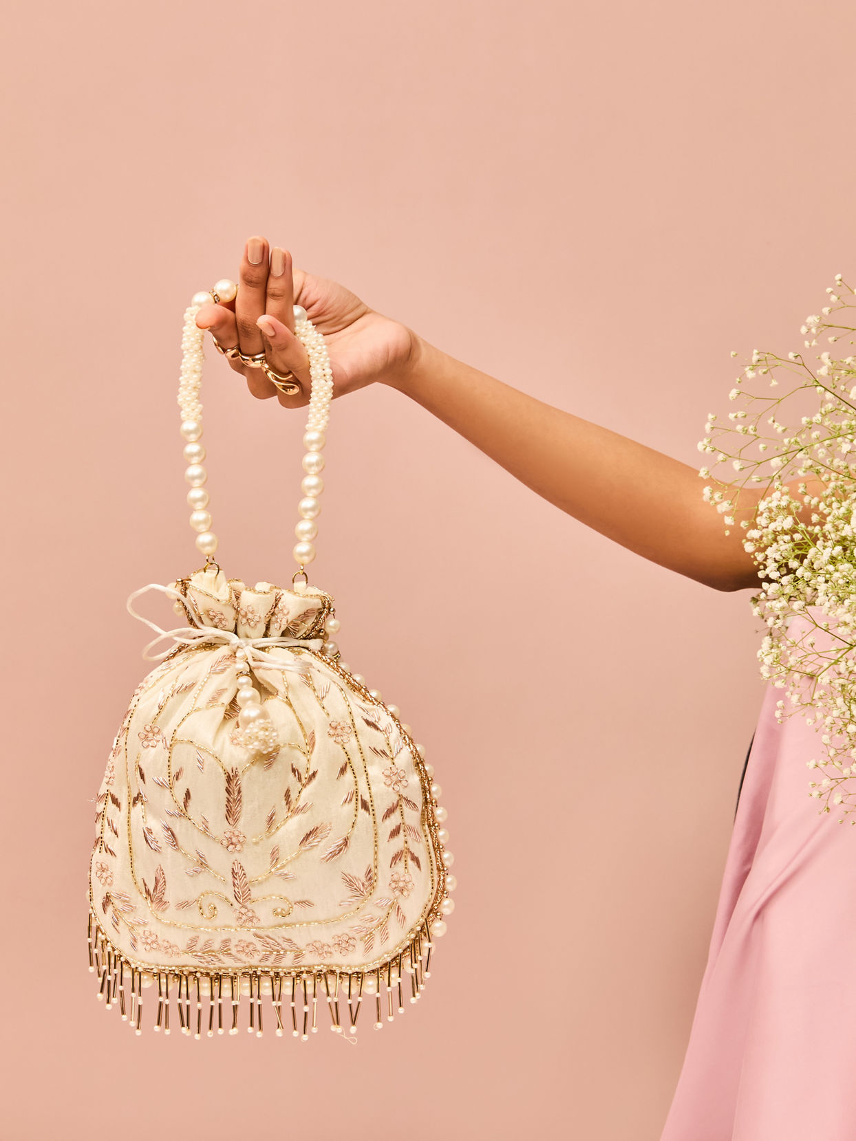 Mohey Women Elegant Cream Bag