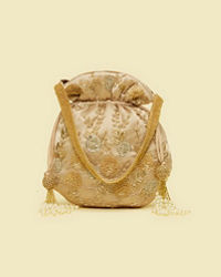Mohey Women Fawn Satin Dazzler Bag