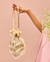 Mohey Women Beige Artistic Celebration Bag