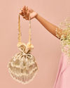 Mohey Women Beige Artistic Celebration Bag