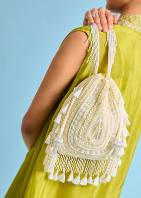 Mohey Women Creamy Dream Potli Bag