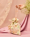 Mohey Women Cream Elegance Potli Bag