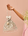Mohey Women Elegant Grey Potli Bag