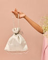 Mohey Women Elegant Grey Potli Bag