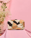 Mohey Women Beige Charm Clutch Bag