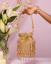 Mohey Women Elegant Fawn Potli Bag