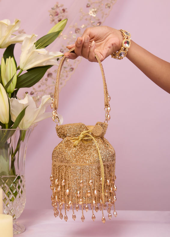 Mohey Women Elegant Fawn Potli Bag