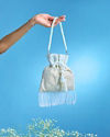Mohey Women Ethereal Cream Occasion Potli Bag