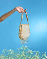 Mohey Women Intricate Fawn Art Silk Bag